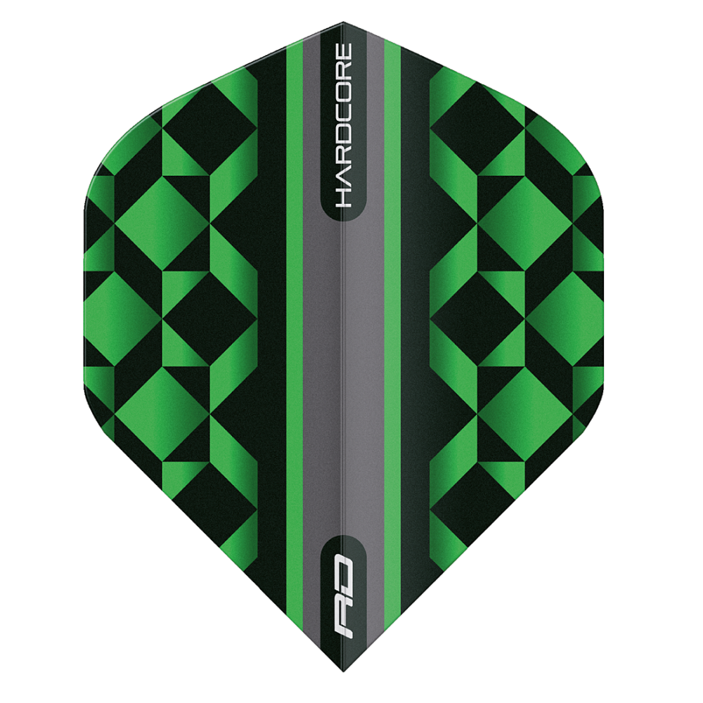 Hardcore Radical Black Geometric Standard Dart Flights