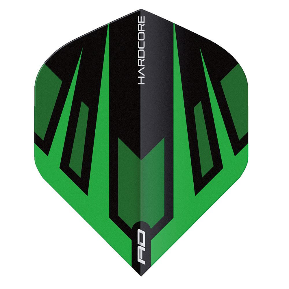 Hardcore Radical Black Fan Standard Dart Flights