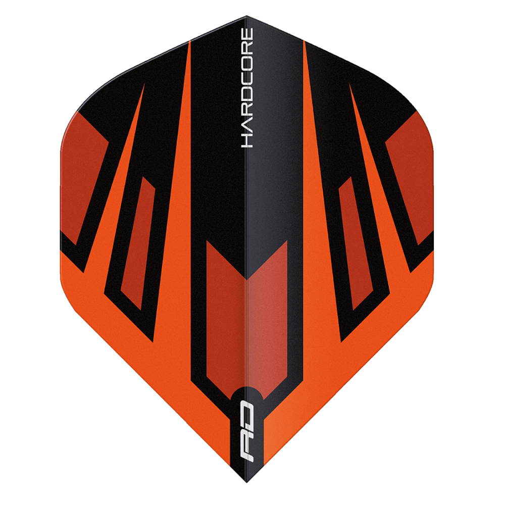 Hardcore Radical Black Fan Standard Dart Flights