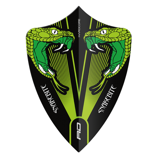 Hardcore Snakebite Transparent Freestyle Dart Flights