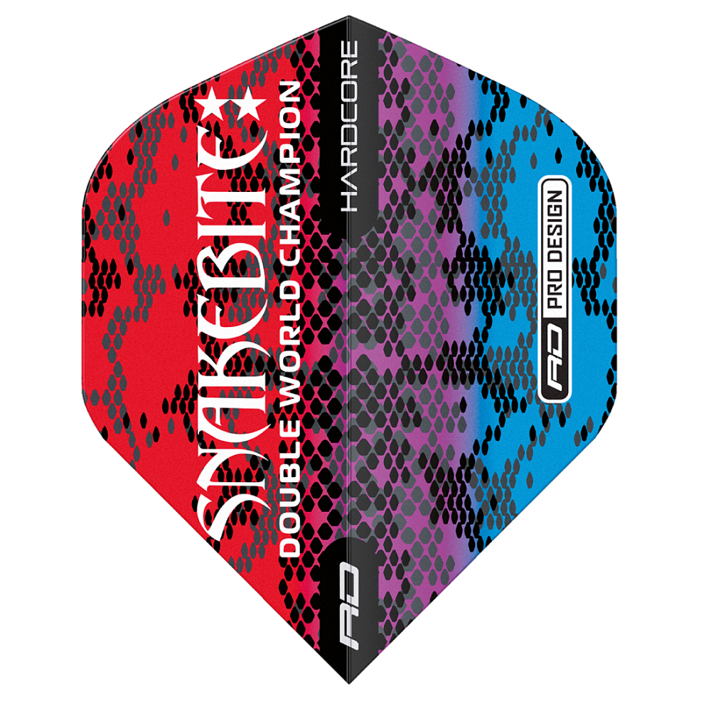 Hardcore Snakebite Multi Snakeskin Standard Dart Flights