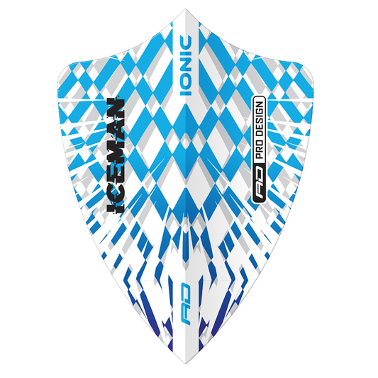 Hardcore Ionic Gerwyn Price White Burst Freestyle Dart Flights