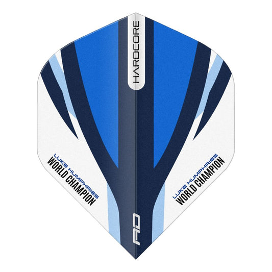 Red Dragon Luke Humphries Blue White Hardcore Standard Dart Flights