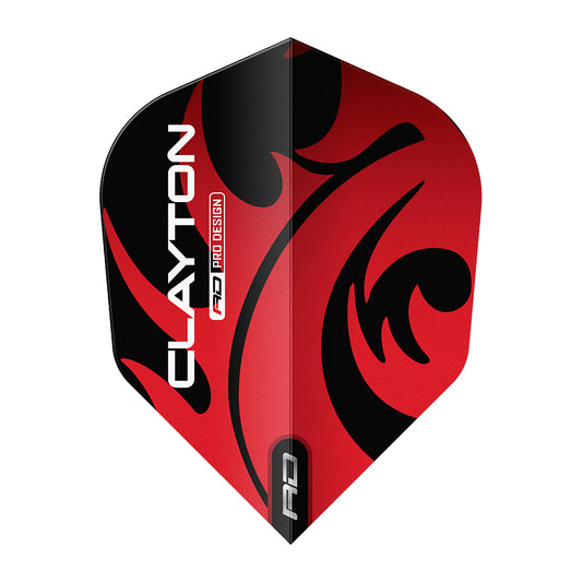 Red Dragon Hardcore Jonny Clayton Red & Silver Dart Flights