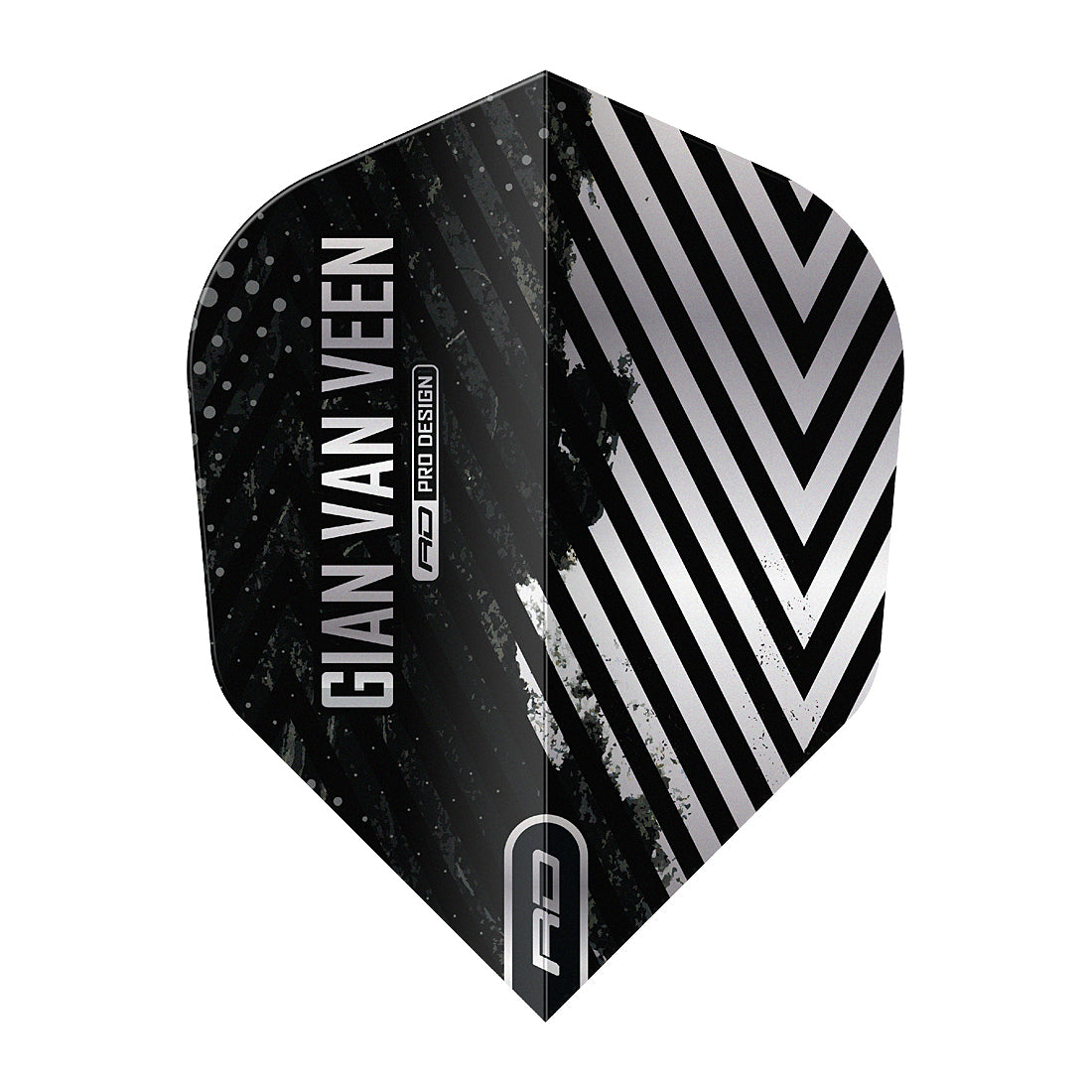 Red Dragon Gian van Veen Black & Silver Dart Flights