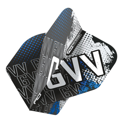 Red Dragon Gian van Veen Black & White Hardcore Dart Flights