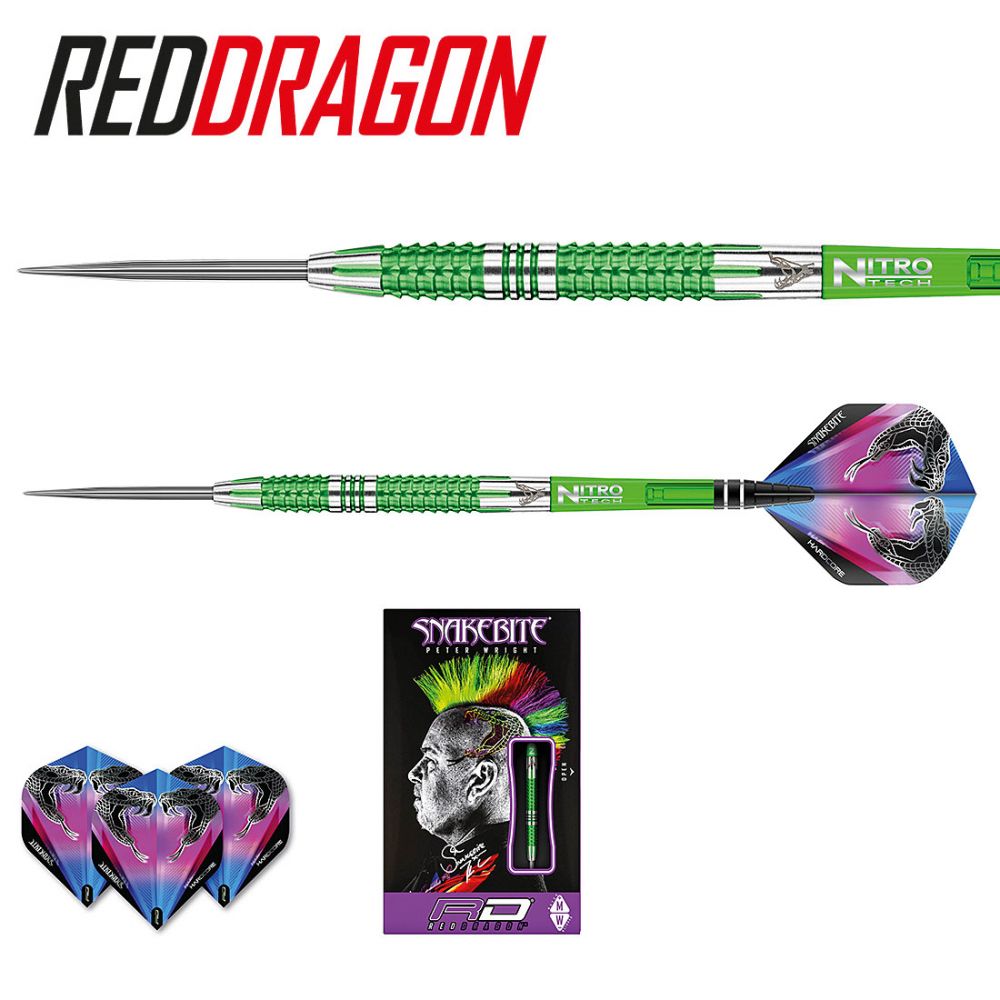 Red Dragon Peter Wright Snakebite Mamba 2 Steel Tip Darts