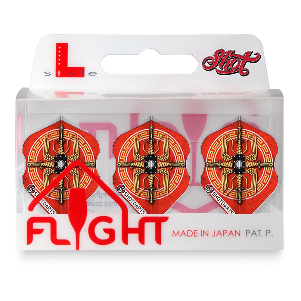 Shot L-Style EZ L1 Roman Empire Centurion Dart Flight Set