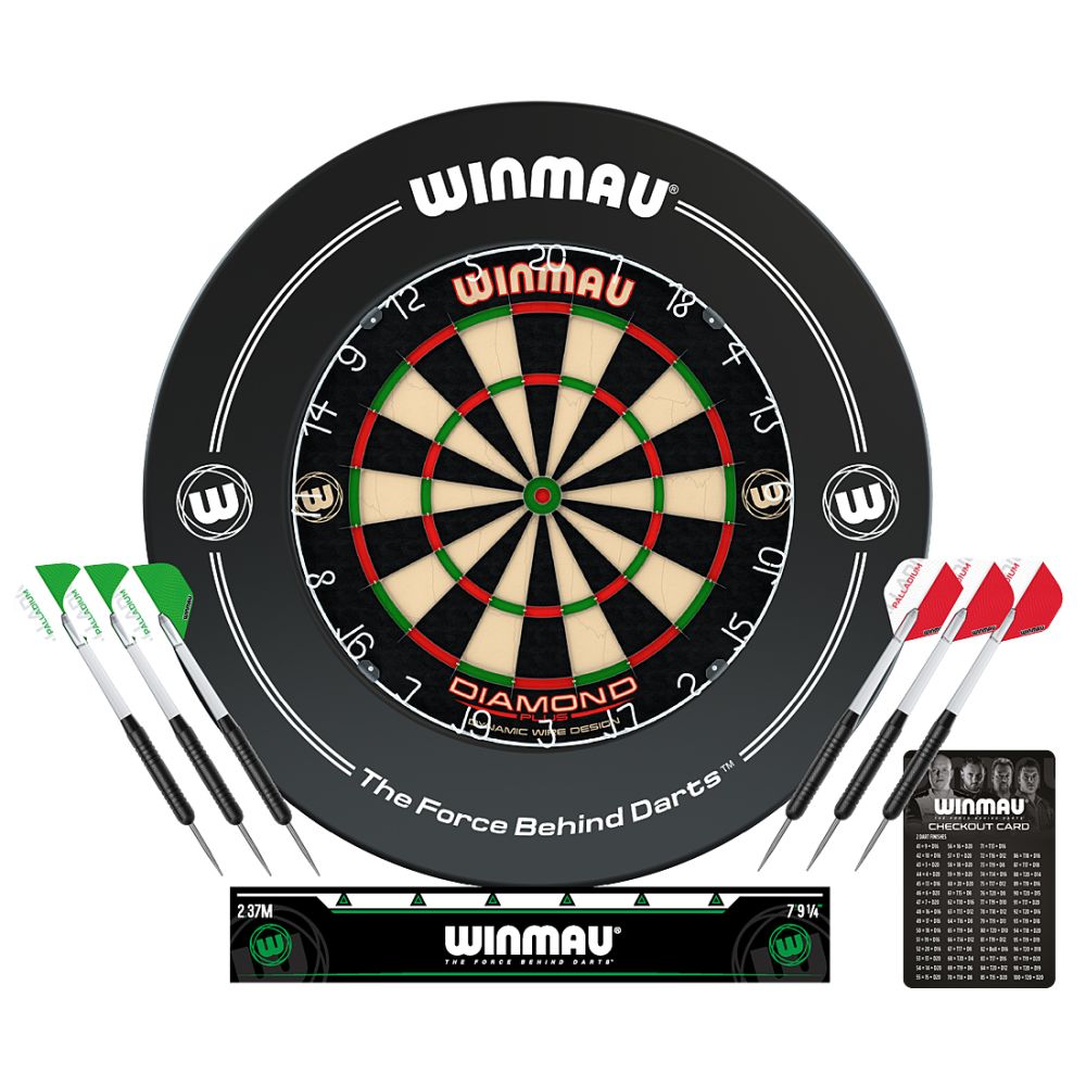 Winmau Professional Diamond Plus Dartboard And Surround Set