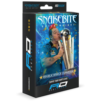 Red Dragon Peter Wright Snakebite Double World Champion Super Tour Darts Case